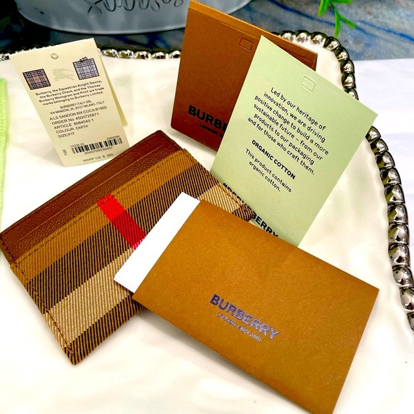 BURBERRY Sandon Canvas Check Slim Card Case NWT! - Picture 2 of 16